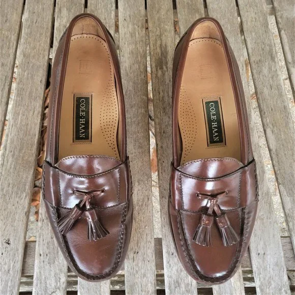 Cole Haan | Shoes | Cole Haan Brown Leather Tassel Loafers  display picture 1